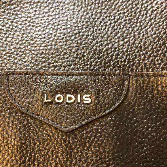 LODIS ALL LEATHER TOTE SHOULDER BAG GREAT INSIDE AND OUT - Picture 10 of 13